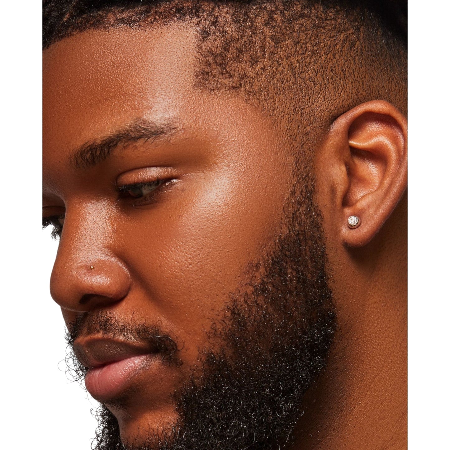 Diamond Ball Stud Earrings in 18K Gold