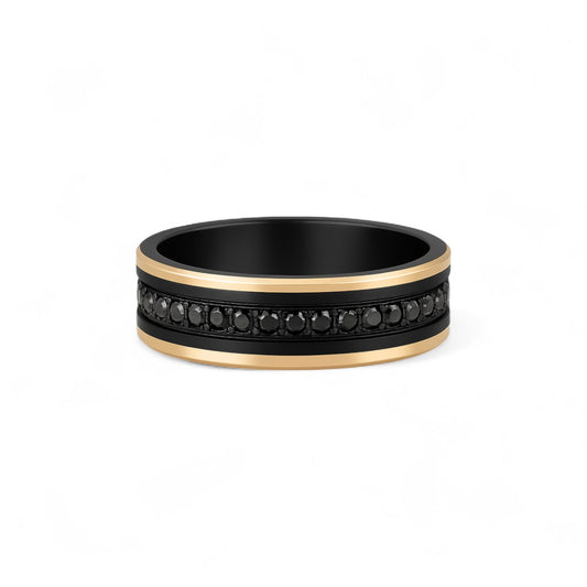 Executive Black Sapphire Band