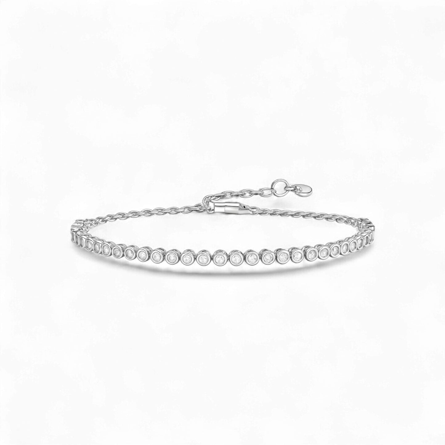 Flow 0.50ct Natural Diamond Tennis Bracelet in 18KT Gold