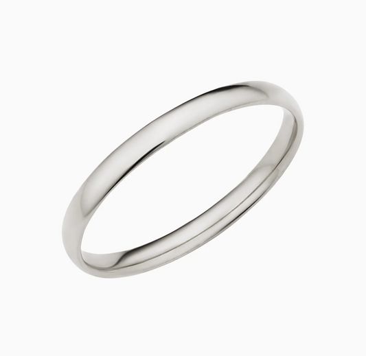2MM Plain Band in 18K Gold