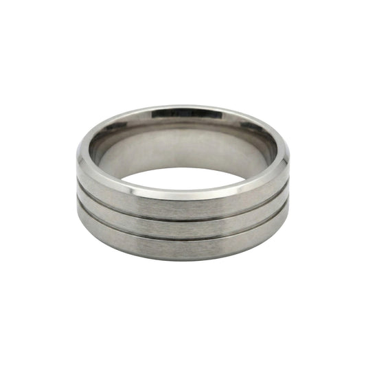 Midline Silver Titanium Band