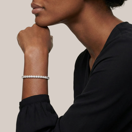 Lab Grown Diamond Tennis Bracelet in 18KT Gold