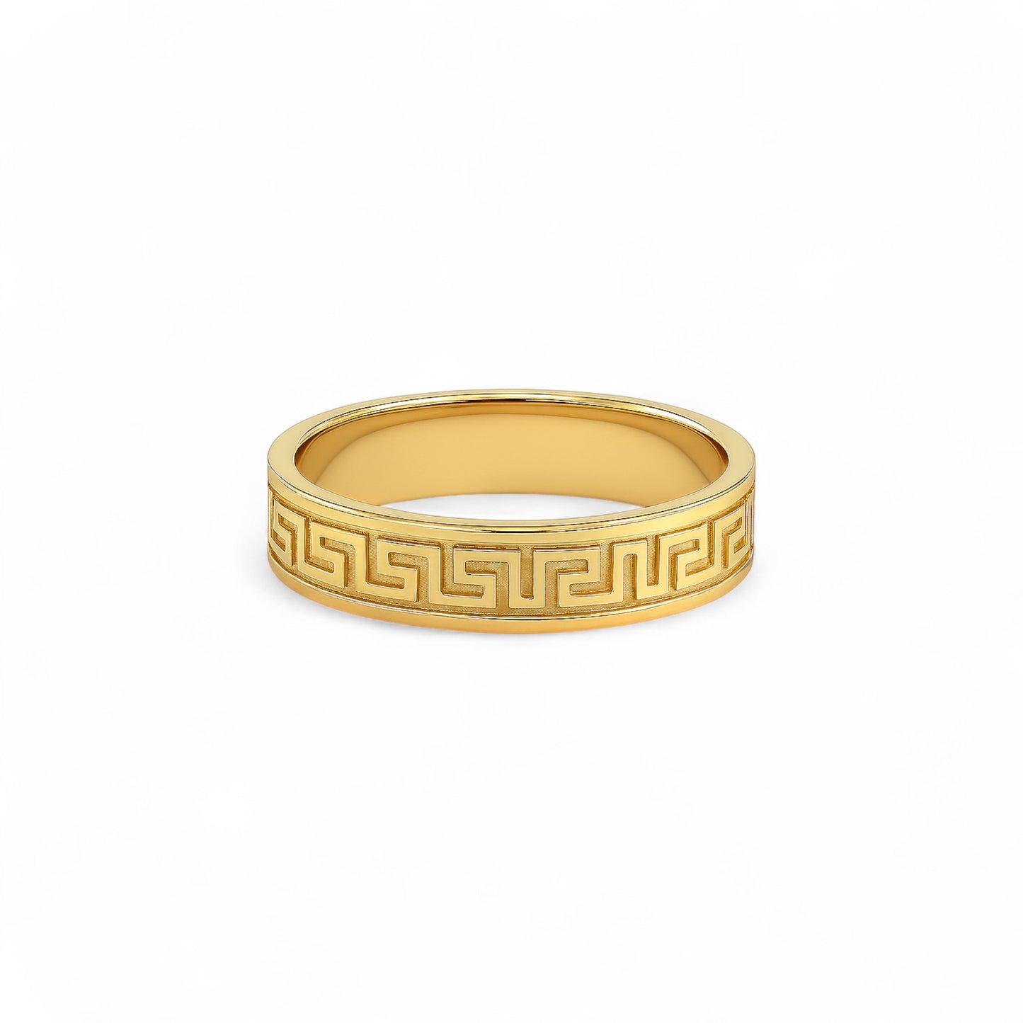 Greek Key Band in 18K Gold