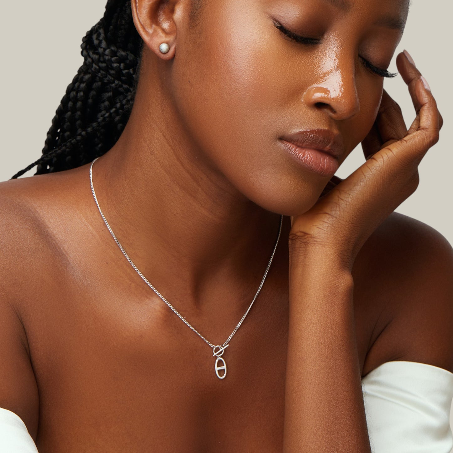 Link Gold Necklace in 18KT Gold