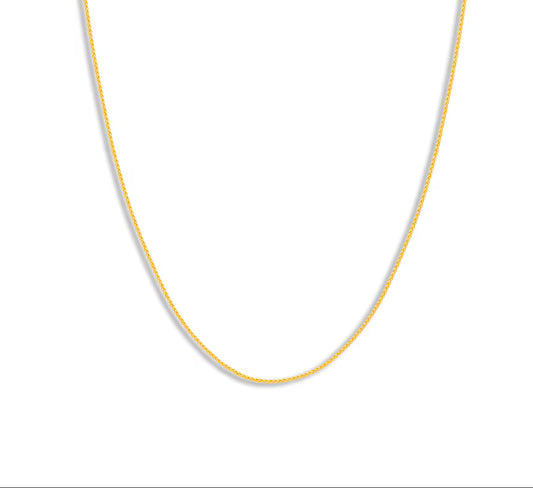 Wheat Chain in 18K Gold