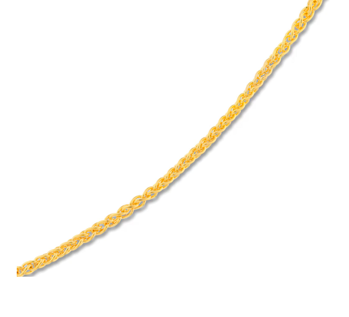 Wheat Chain in 18K Gold