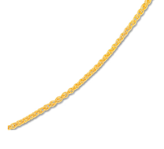 Wheat Chain in 18K Gold