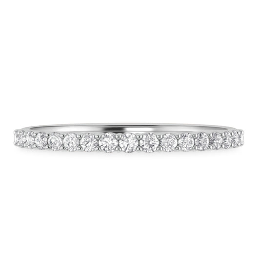 1.5MM Pave Diamond Band in 18K Gold