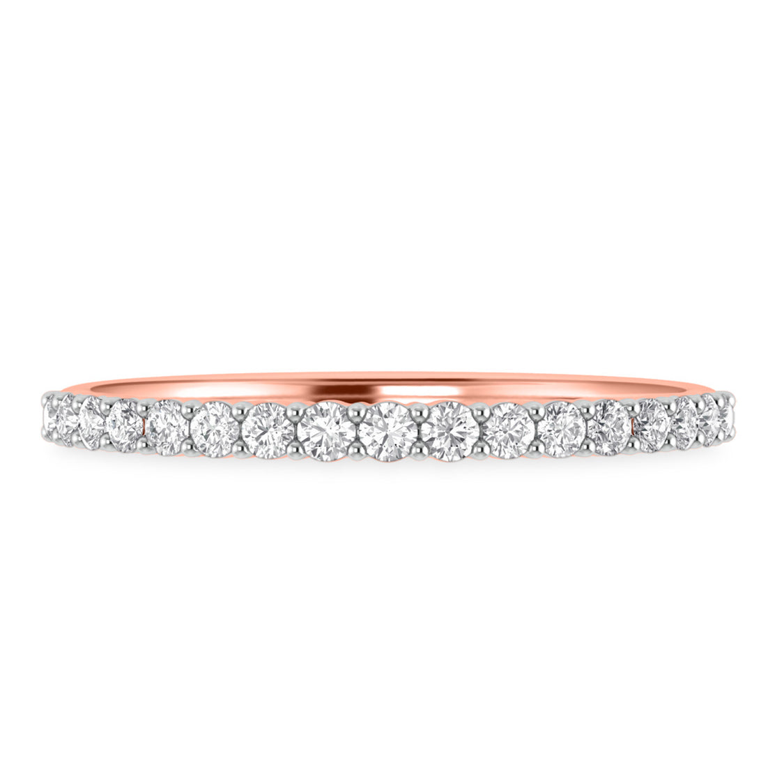 1.5MM Pave Diamond Band in 18K Gold