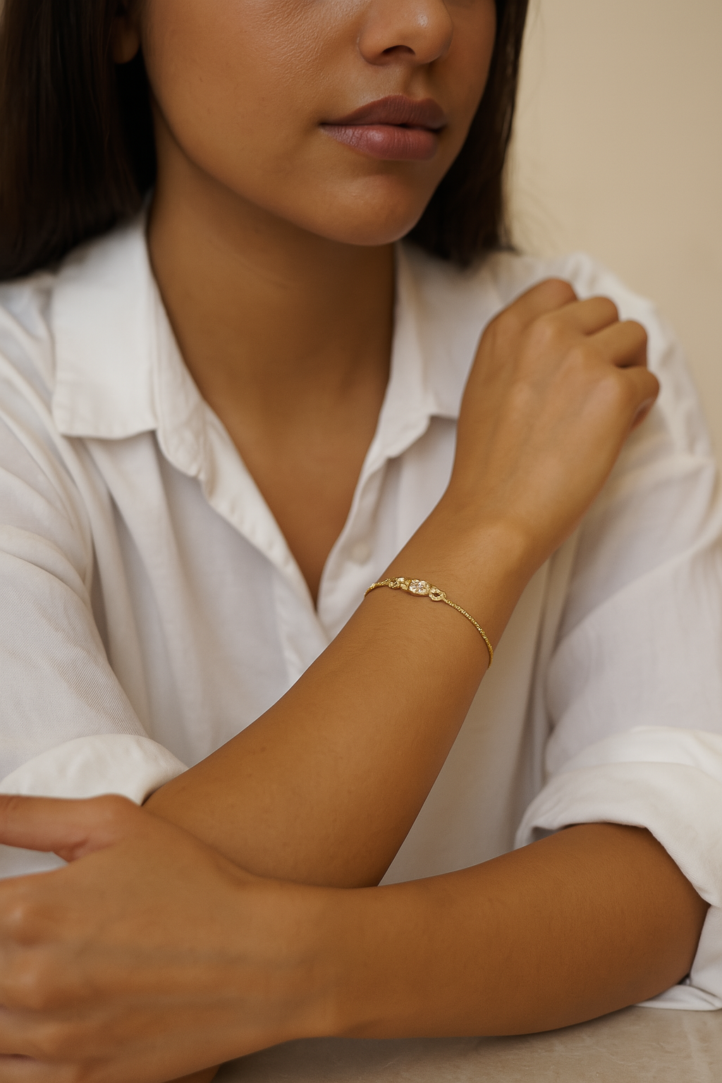 Interlock Infinie Diamond Bracelet in 18K Gold