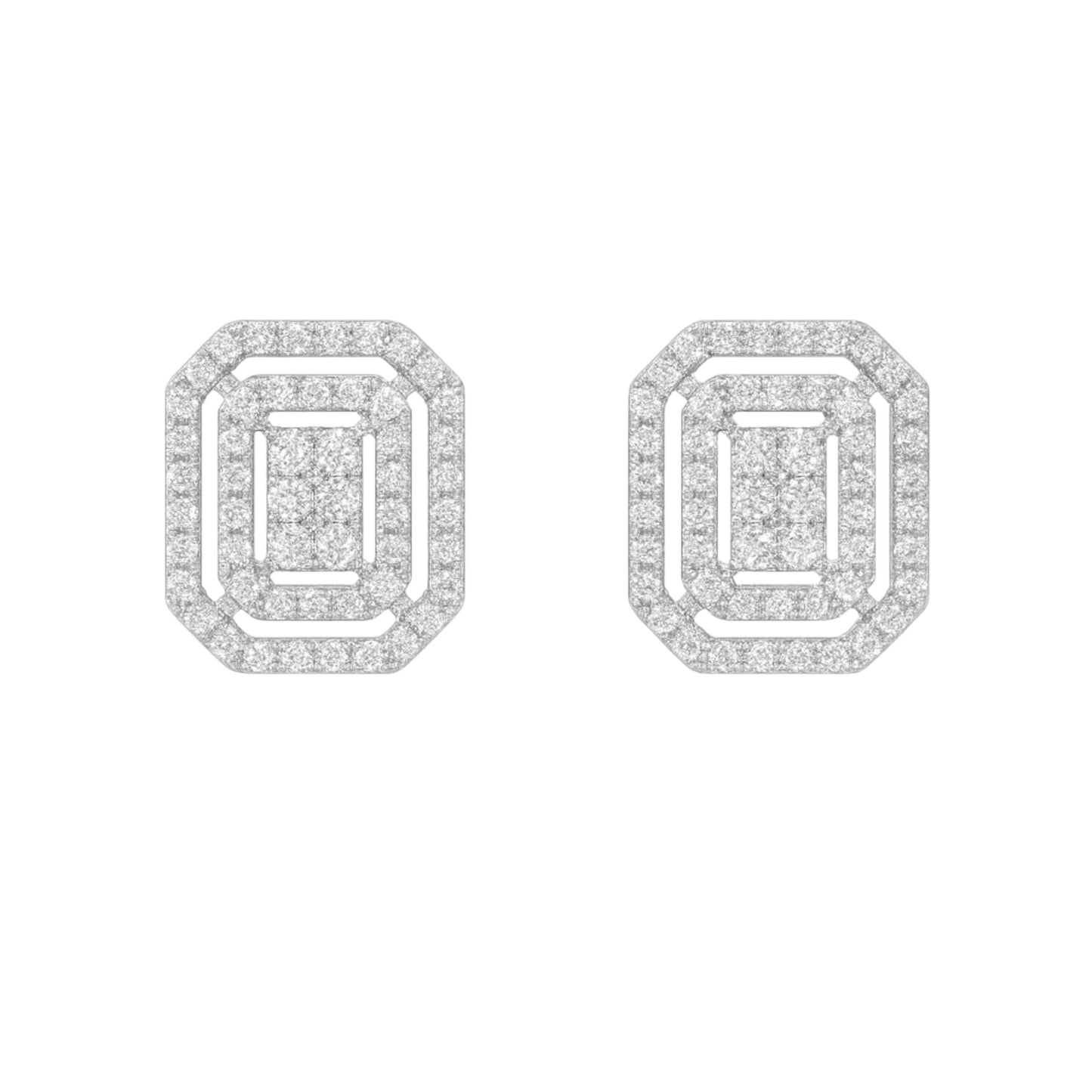 Malawi Diamond Stud in 18K Gold