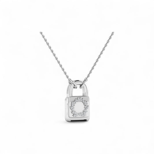 BOZ Locke Moissanite Necklace in 925 Sterling Silver