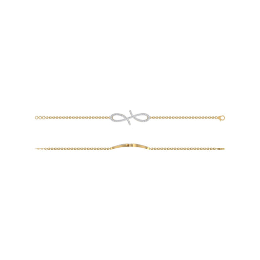 Gold chain on a white background