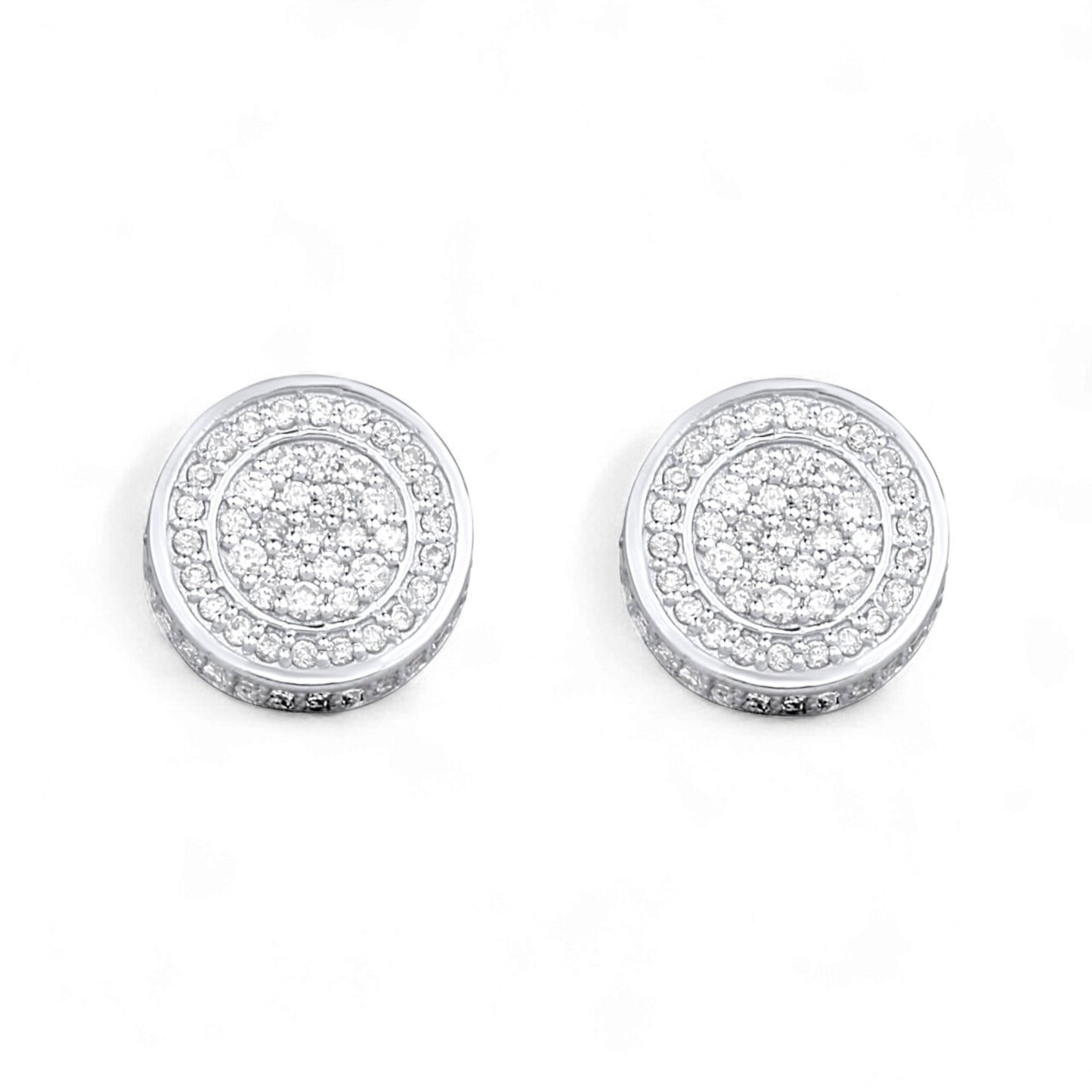 Leon Diamond Stud Earrings in 18K Gold