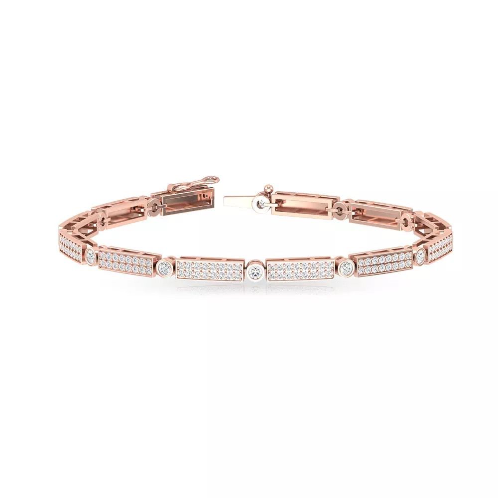 Aman Diamond Bracelet in 18K Gold
