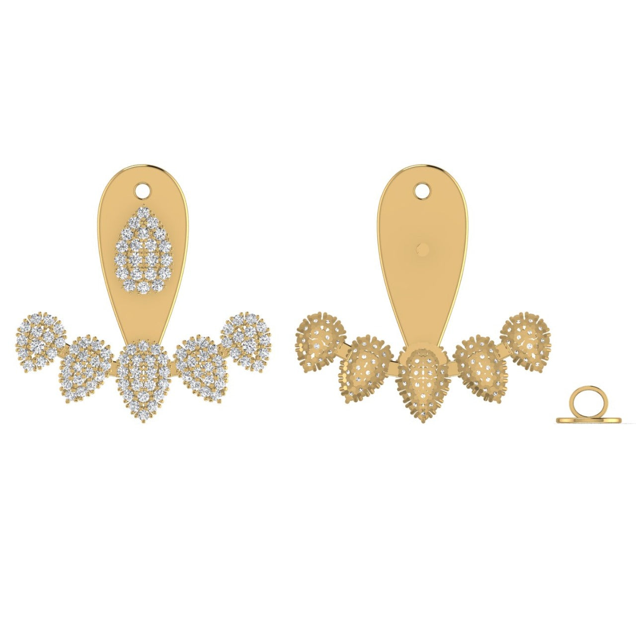Azure Diamond Studs in 18K Gold