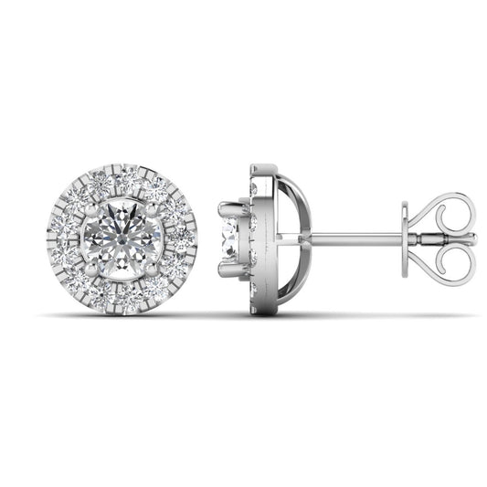 Tania Natural Diamond Stud Earrings in 18K Gold