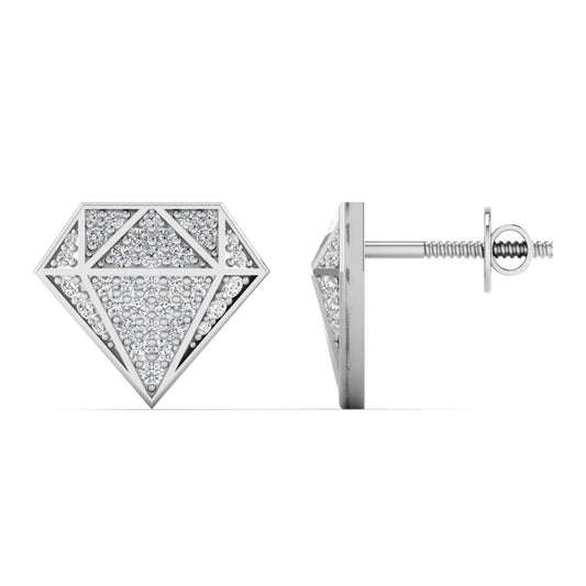 Prism Diamond Earrings in 18K Gold