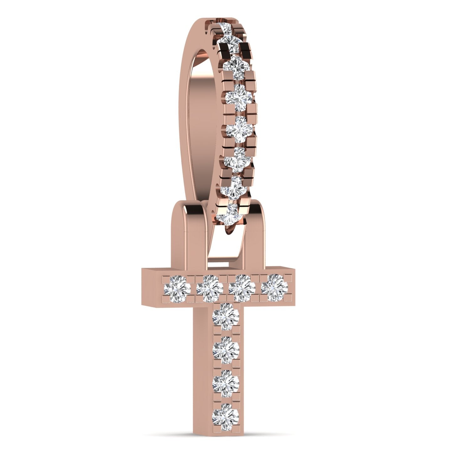 Bibi 0.11ct Initial Diamond Pendant in 18K Gold
