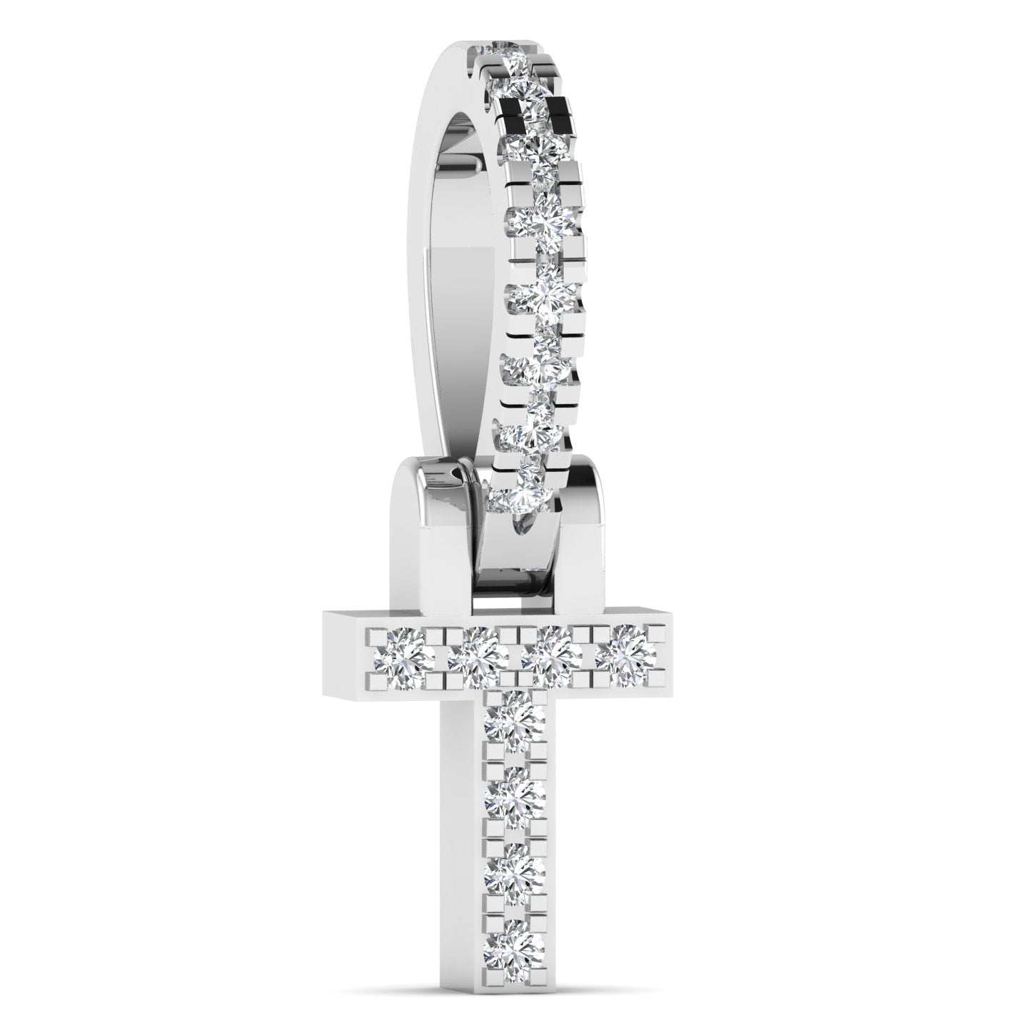 Bibi 0.11ct Initial Diamond Pendant in 18K Gold