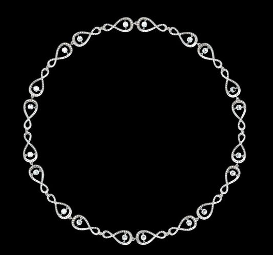 Twinkle Infinie Tennis Necklace in 18K Gold