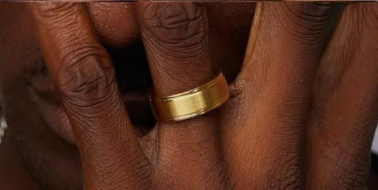 Titanium Gold Band