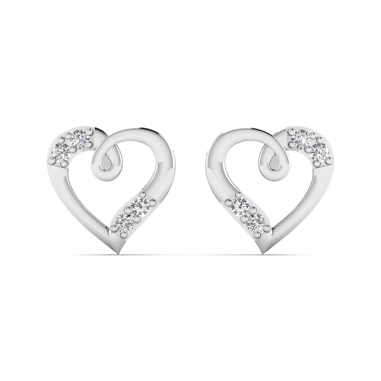 Vivra Natural Diamond Earrings in 18K Gold