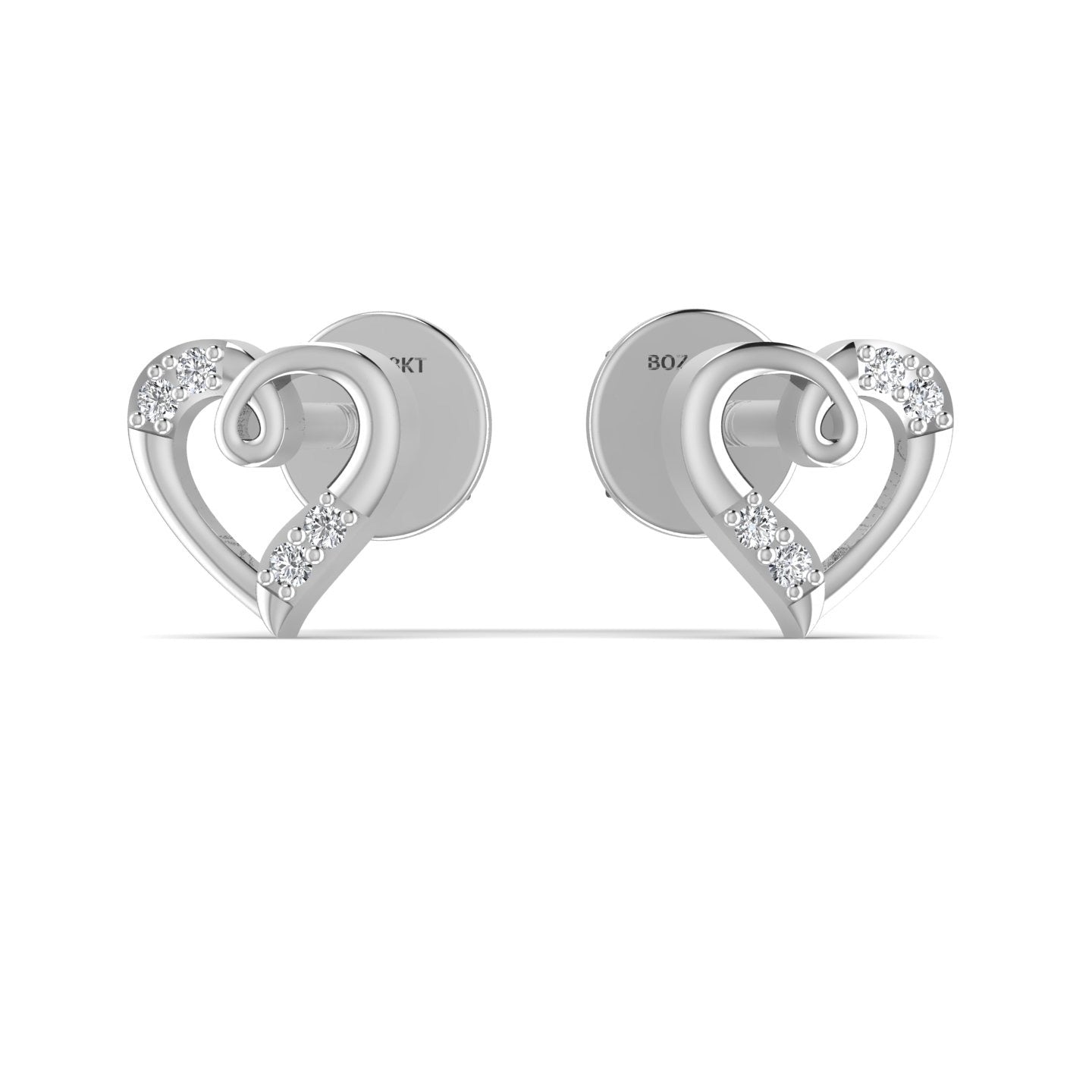 Vivra Natural Diamond Earrings in 18K Gold