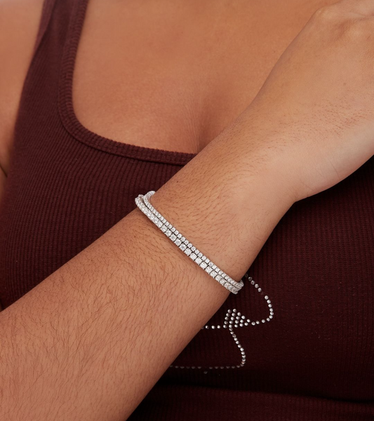 Moissanite Tennis Bracelet in 925 Sterling Silver