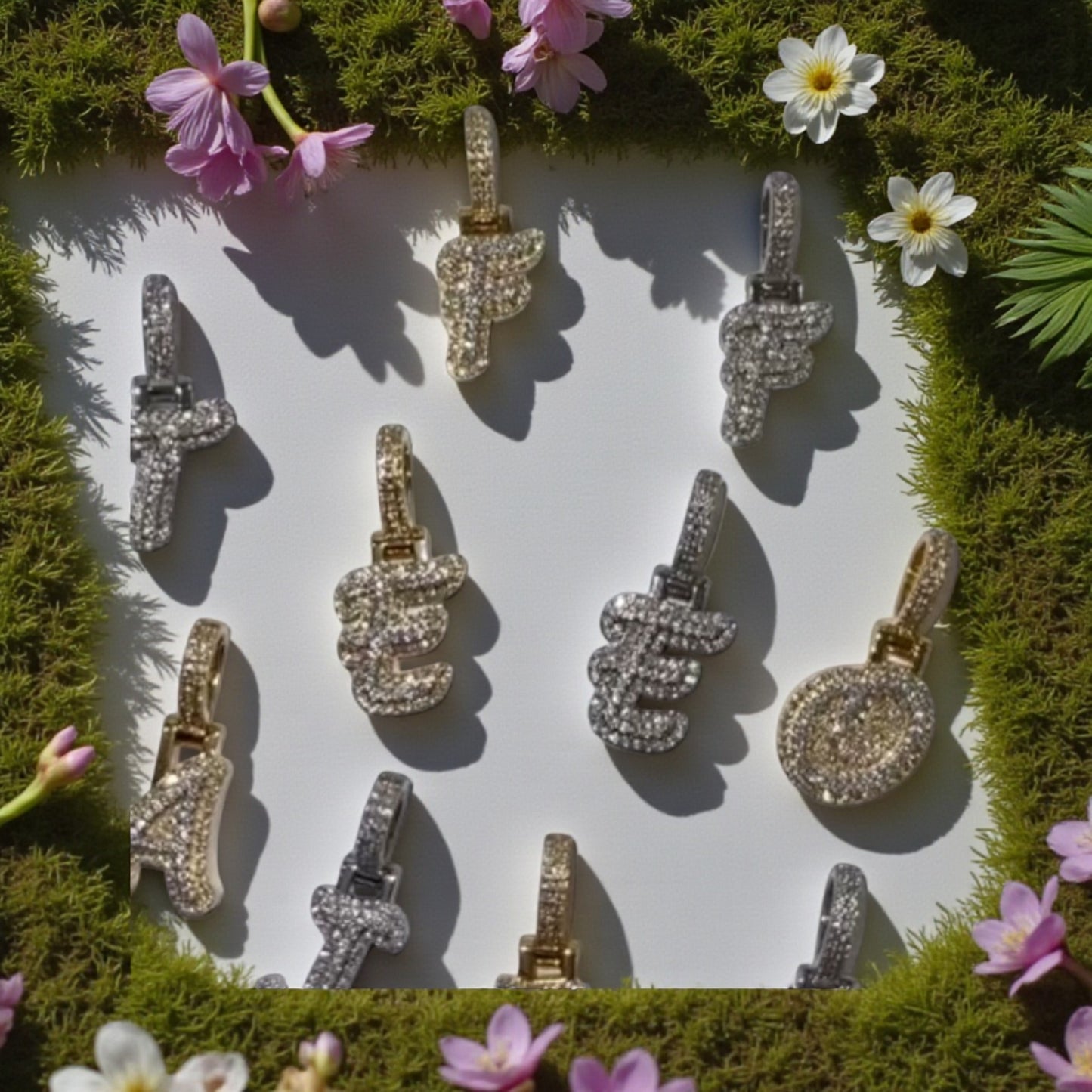 Bibi 0.14ct Initial Natural Diamond Pendant in 18KT Gold