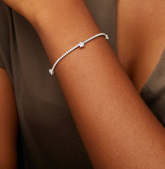 Tife Moissanite Tennis Bracelet in 925 Sterling Silver