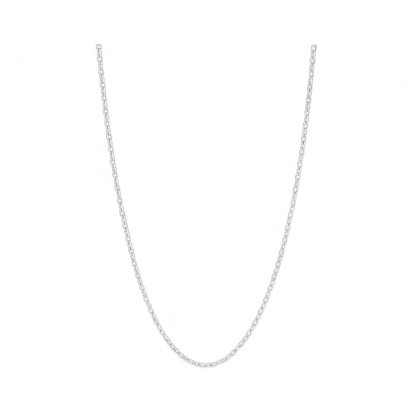 Thin Cable Necklace in 18K Gold