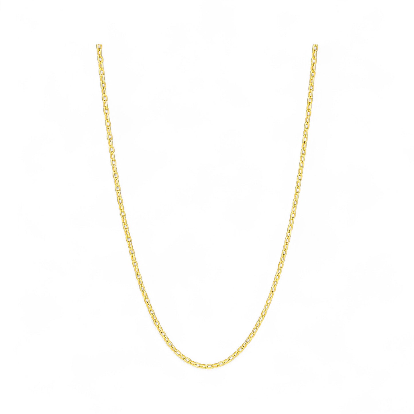 Thin Cable Necklace in 18K Gold