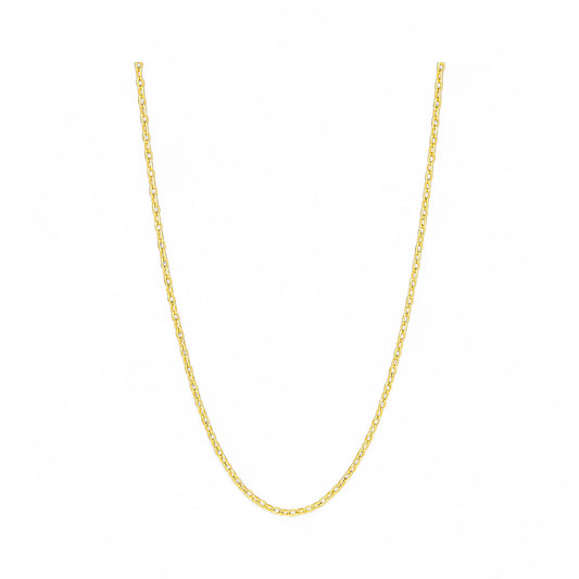 Thin Cable Necklace in 18K Gold