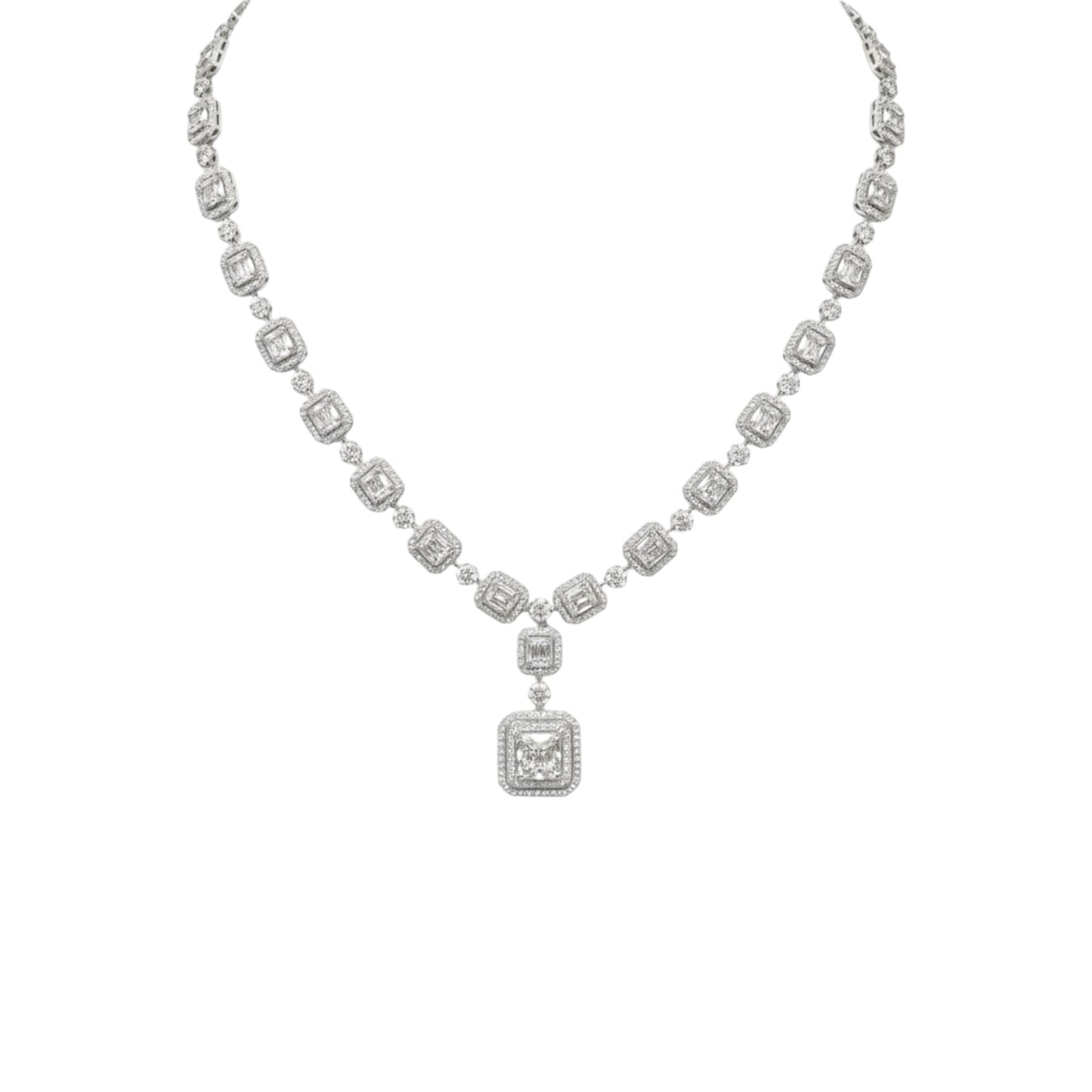 Tiffany Anniversary Natural Diamond Necklace in 18KT Gold
