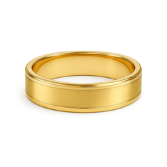 Titanium Gold-Tone Band