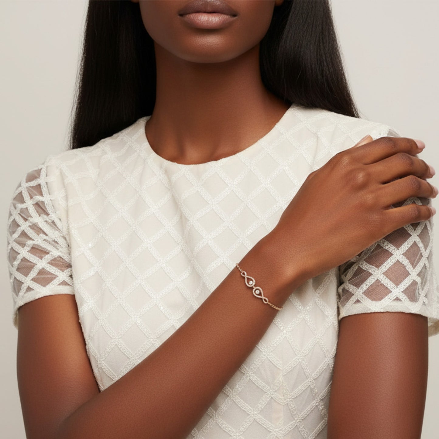 Two Charm Twinkle Infinie Diamond Bracelet in 18KT Gold