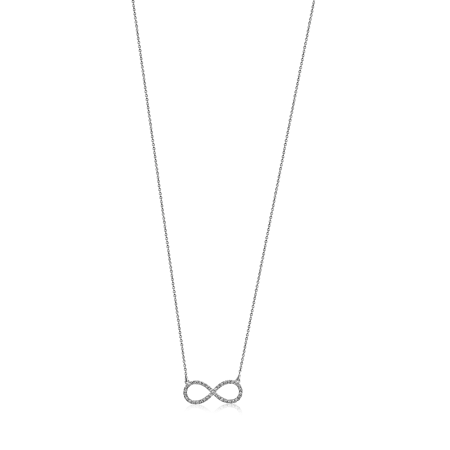 Infinity Diamond Necklace in 18K Gold