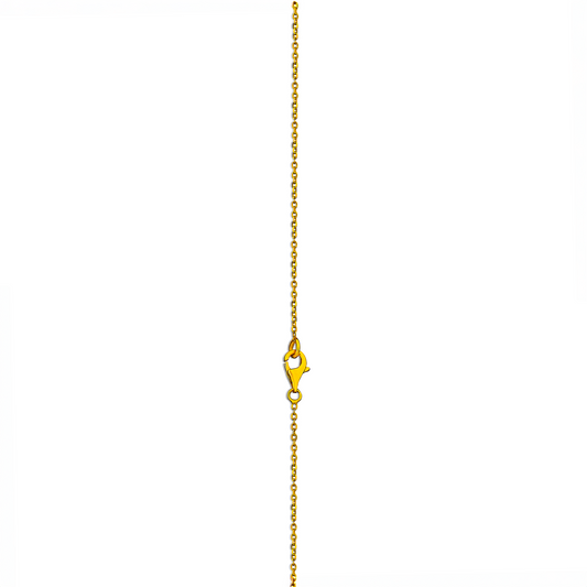 Interlocked Ring Diamond Necklace in 18K Gold