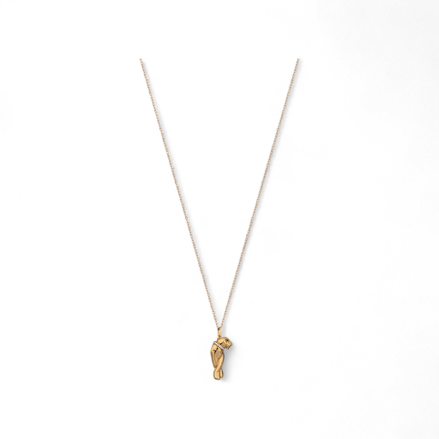 Panther Diamond Necklace in 18K Gold