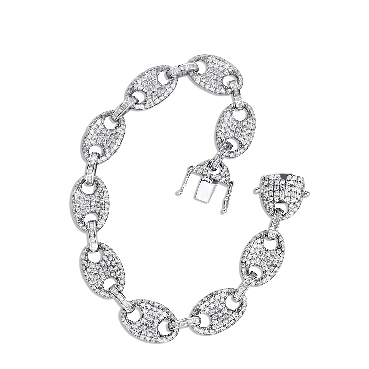 Mariner Link Diamond Bracelet in 18K Gold