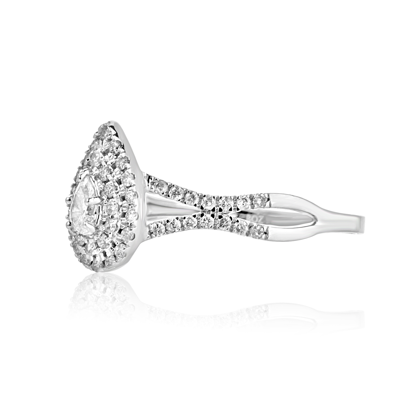 Natalie Pear Natural Diamond Engagement Ring