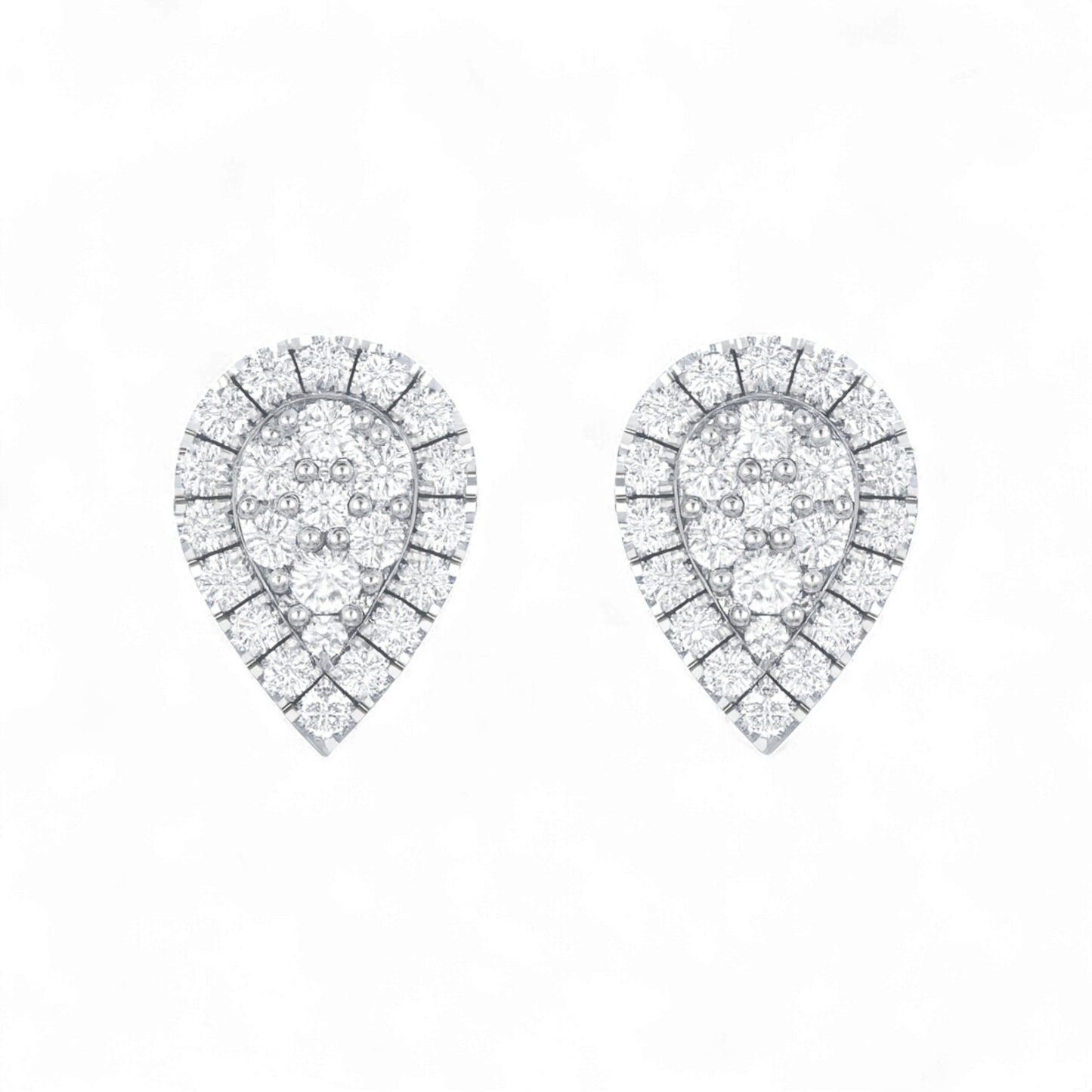 Velar Diamond Stud Earrings in 18K Gold