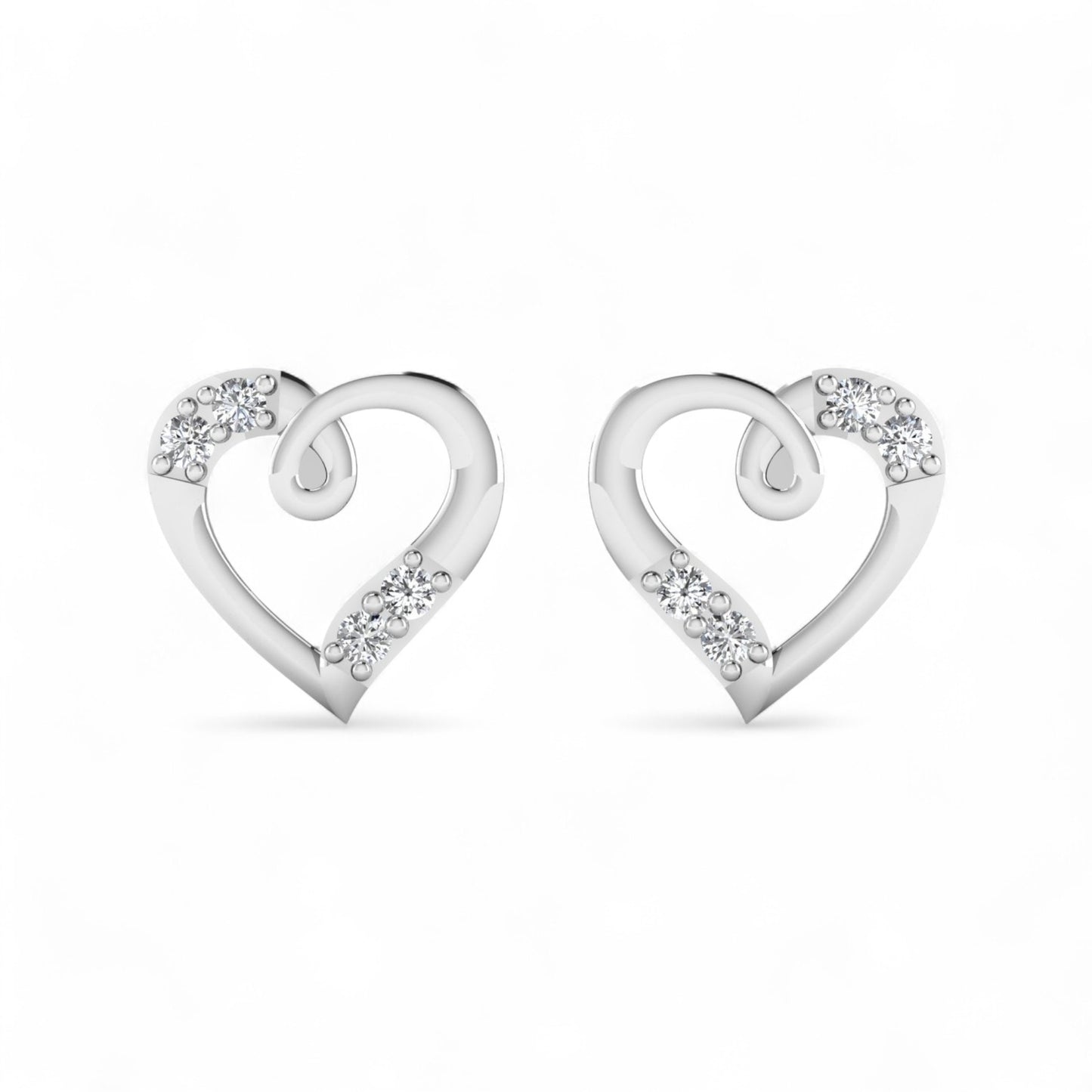 Vivra Natural Diamond Earrings in 18K Gold