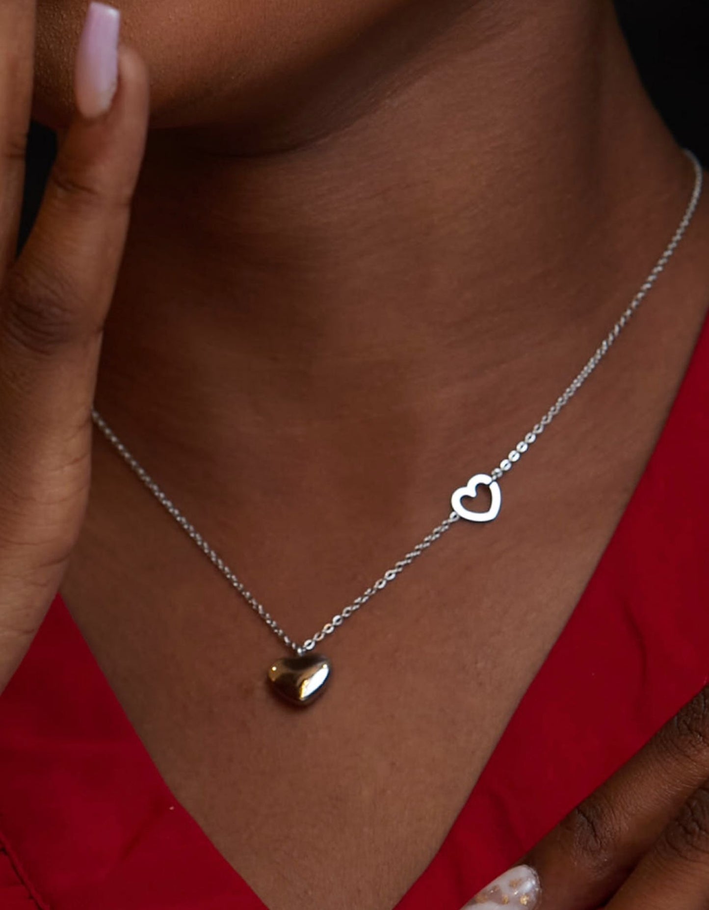 Ama Heart Steel Necklace