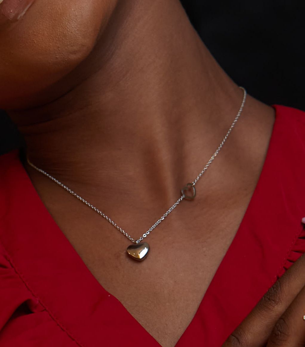 Ama Heart Steel Necklace