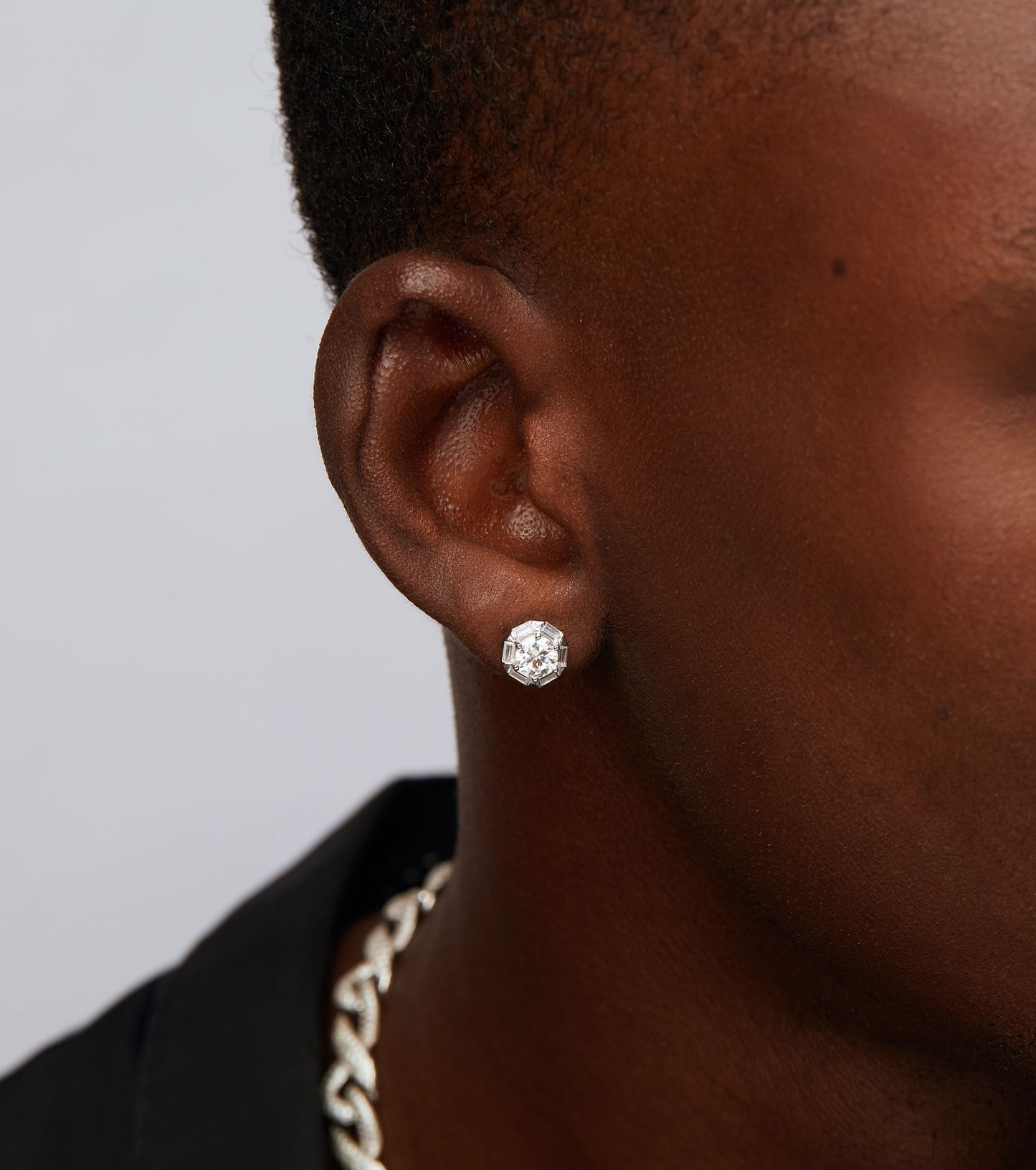 Beauty Moissanite Studs in 925 Sterling Silver