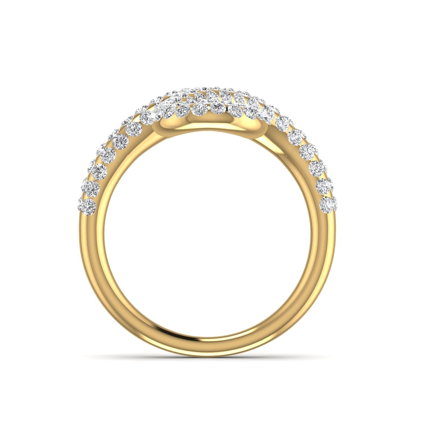 3D Oiza Infinie Diamond Ring in 18K Gold