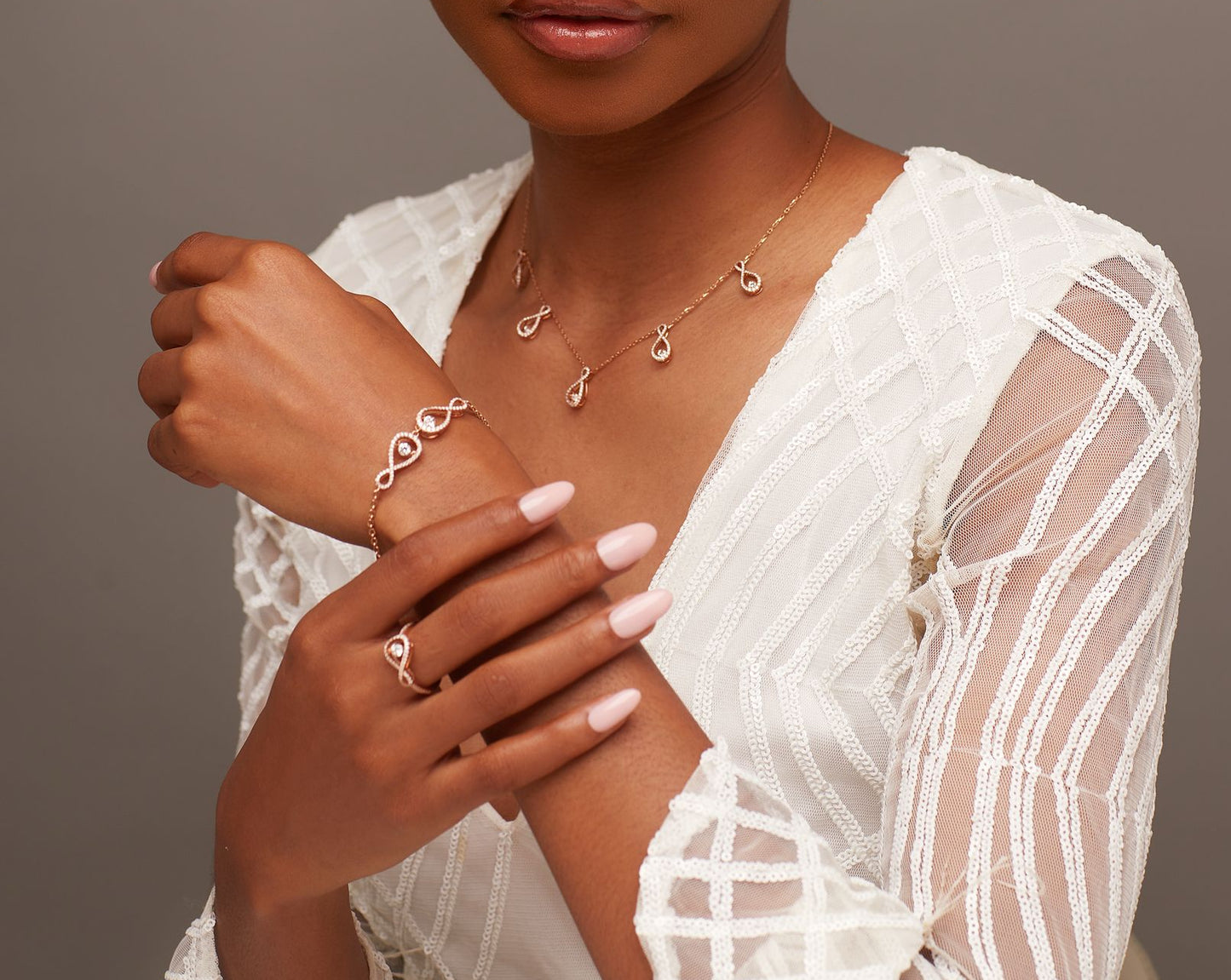 Two Charm Twinkle Infinie Diamond Bracelet in 18K Gold