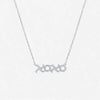 XOXO Natural Diamond Necklace in 18KT gold with sparkling diamonds pendant